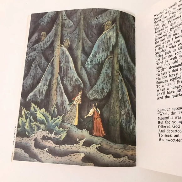 Vtg 1973 A Pushkin The Tale of the Dead Princess and Seven Knights Konashevich - Picture 9 of 14